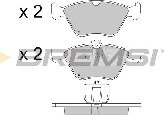 Bremsi BP2695 - Bremžu uzliku kompl., Disku bremzes www.autospares.lv