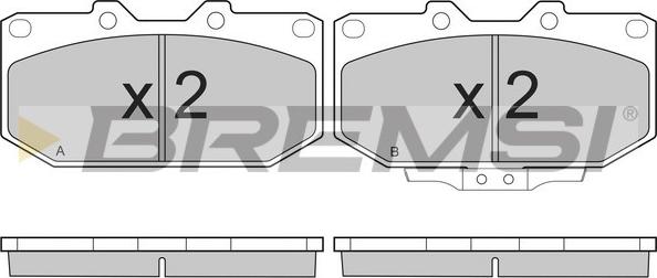 Bremsi BP2649 - Bremžu uzliku kompl., Disku bremzes www.autospares.lv