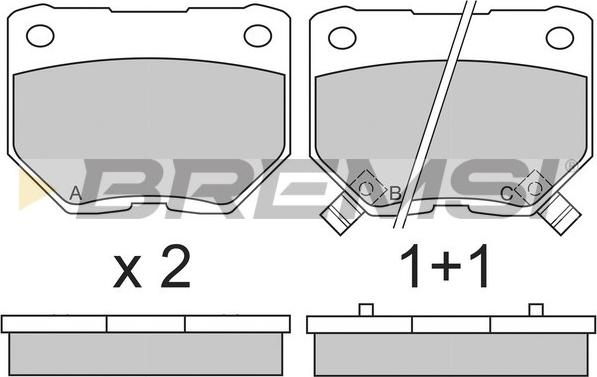 Bremsi BP2650 - Bremžu uzliku kompl., Disku bremzes www.autospares.lv