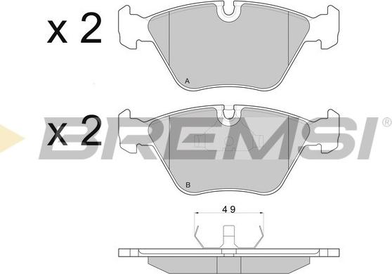 Bremsi BP2665 - Brake Pad Set, disc brake www.autospares.lv