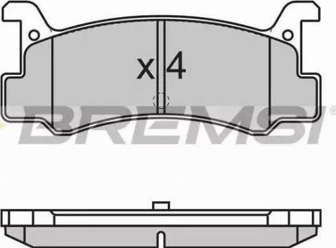 Bremsi BP2602 - Bremžu uzliku kompl., Disku bremzes autospares.lv