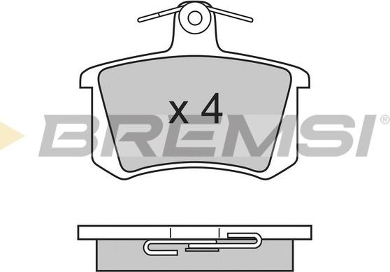 Bremsi BP2612 - Bremžu uzliku kompl., Disku bremzes autospares.lv