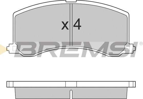 Bremsi BP2684 - Bremžu uzliku kompl., Disku bremzes autospares.lv