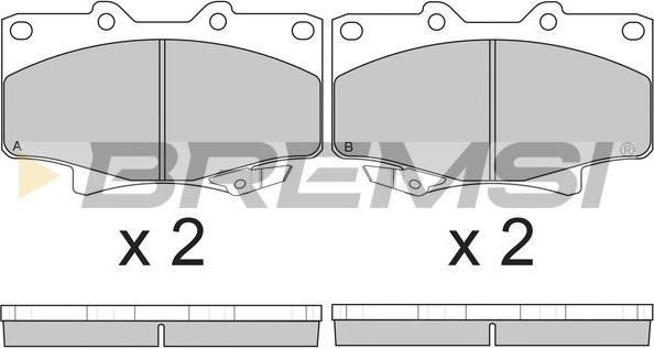 Bremsi BP2623 - Bremžu uzliku kompl., Disku bremzes www.autospares.lv