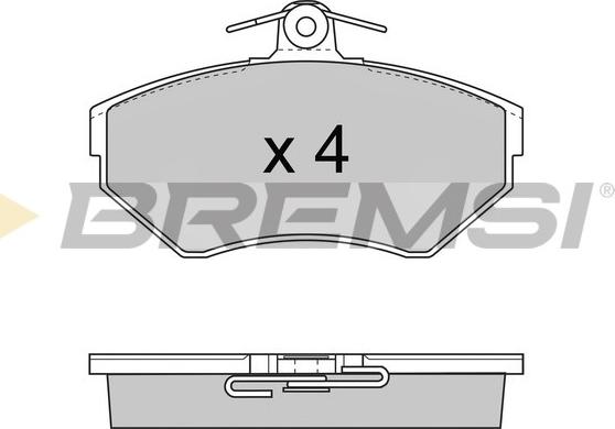 Bremsi BP2674 - Bremžu uzliku kompl., Disku bremzes www.autospares.lv