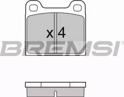 Bremsi BP2096 - Bremžu uzliku kompl., Disku bremzes autospares.lv