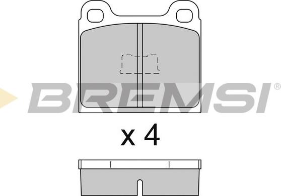 Bremsi BP2091 - Bremžu uzliku kompl., Disku bremzes www.autospares.lv