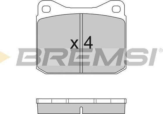 Bremsi BP2097 - Bremžu uzliku kompl., Disku bremzes autospares.lv