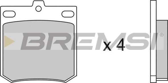 Bremsi BP2049 - Brake Pad Set, disc brake www.autospares.lv