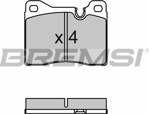 Bremsi BP2043 - Bremžu uzliku kompl., Disku bremzes autospares.lv