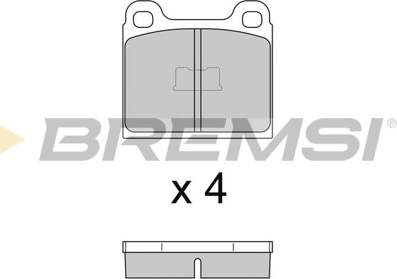 Bremsi BP2054 - Brake Pad Set, disc brake www.autospares.lv