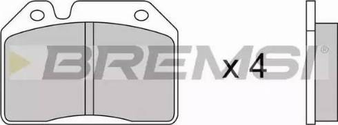 Bremsi BP2027 - Brake Pad Set, disc brake www.autospares.lv