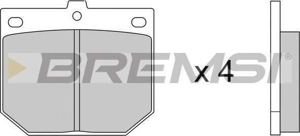 Bremsi BP2078 - Brake Pad Set, disc brake www.autospares.lv