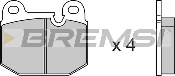 Bremsi BP2144 - Brake Pad Set, disc brake www.autospares.lv