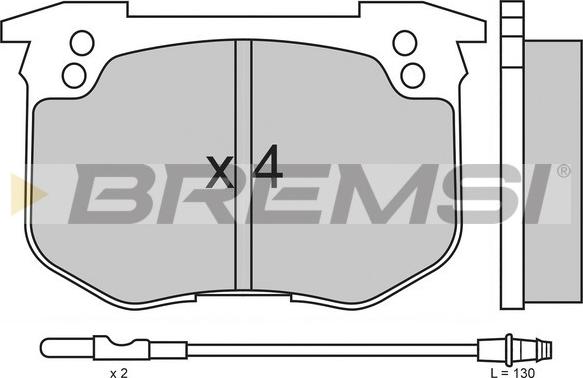 Bremsi BP2159 - Bremžu uzliku kompl., Disku bremzes autospares.lv