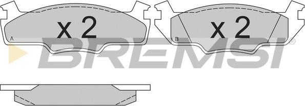 Bremsi BP2166 - Тормозные колодки, дисковые, комплект www.autospares.lv