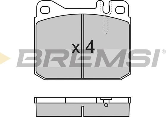 Bremsi BP2172 - Bremžu uzliku kompl., Disku bremzes www.autospares.lv