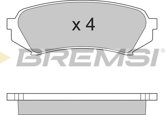 Bremsi BP2899 - Brake Pad Set, disc brake www.autospares.lv