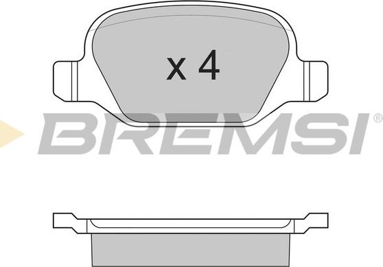 Bremsi BP2890 - Bremžu uzliku kompl., Disku bremzes autospares.lv