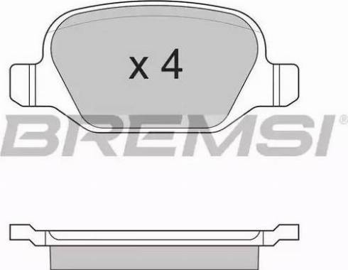 Bremsi BP2891 - Bremžu uzliku kompl., Disku bremzes autospares.lv