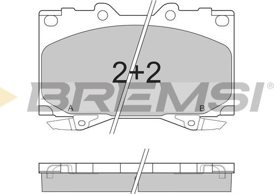 Bremsi BP2898 - Bremžu uzliku kompl., Disku bremzes autospares.lv