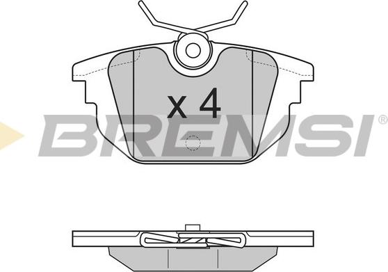 Bremsi BP2850 - Bremžu uzliku kompl., Disku bremzes www.autospares.lv