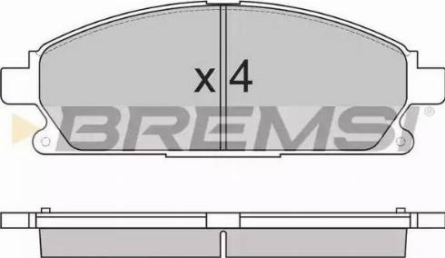 Bremsi BP2857 - Brake Pad Set, disc brake www.autospares.lv