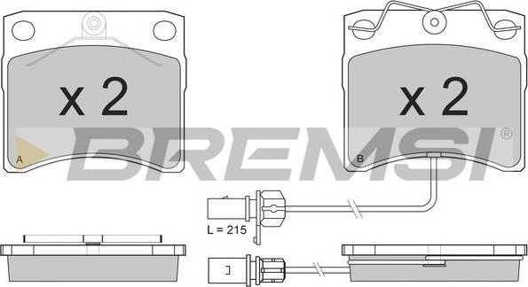 Bremsi BP2869 - Bremžu uzliku kompl., Disku bremzes autospares.lv