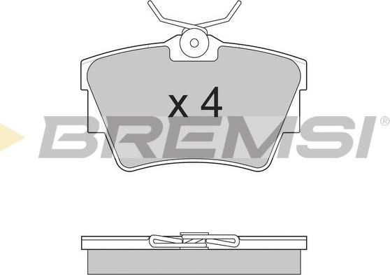 Bremsi BP2866 - Тормозные колодки, дисковые, комплект www.autospares.lv