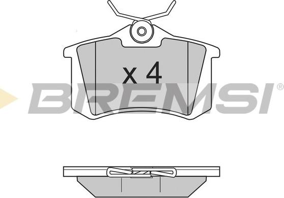 Bremsi BP2806 - Brake Pad Set, disc brake www.autospares.lv