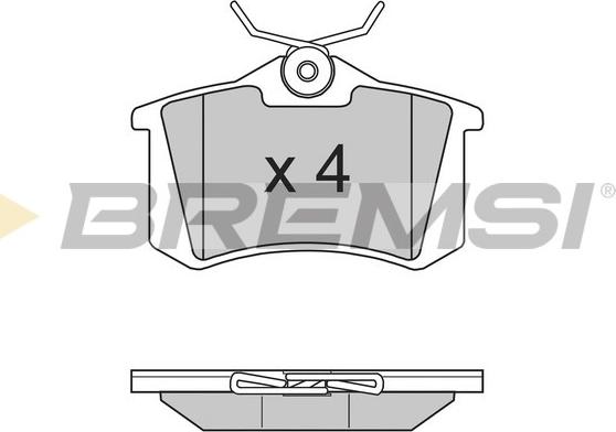 Bremsi BP2807 - Brake Pad Set, disc brake www.autospares.lv