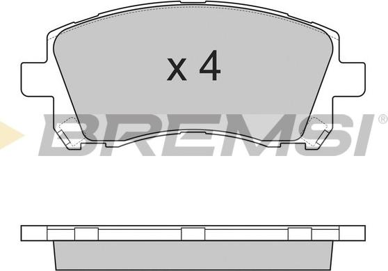 Bremsi BP2819 - Bremžu uzliku kompl., Disku bremzes www.autospares.lv