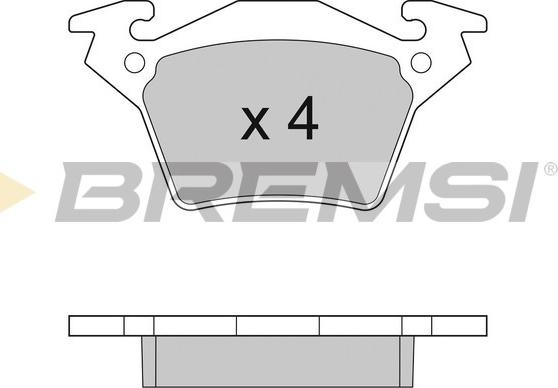 Bremsi BP2880 - Bremžu uzliku kompl., Disku bremzes autospares.lv