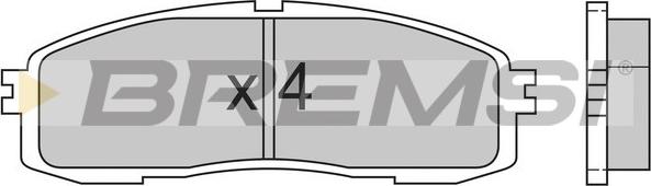 Bremsi BP2362 - Brake Pad Set, disc brake www.autospares.lv