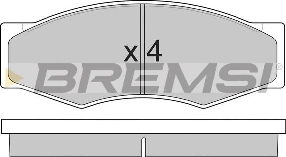 Bremsi BP2302 - Brake Pad Set, disc brake www.autospares.lv