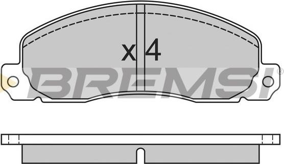 Bremsi BP2312 - Bremžu uzliku kompl., Disku bremzes autospares.lv