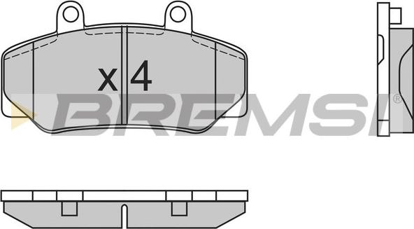 Bremsi BP2386 - Тормозные колодки, дисковые, комплект www.autospares.lv