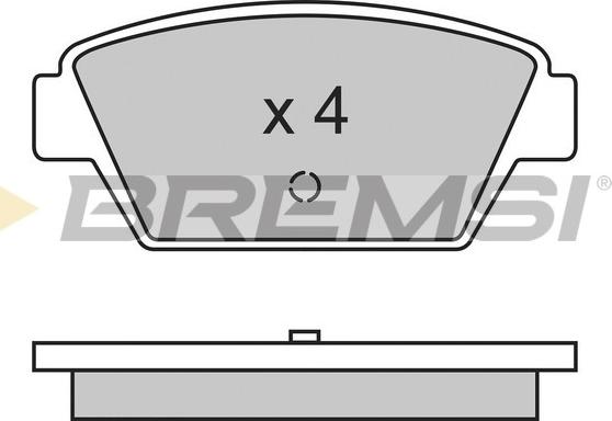 Bremsi BP2330 - Brake Pad Set, disc brake www.autospares.lv