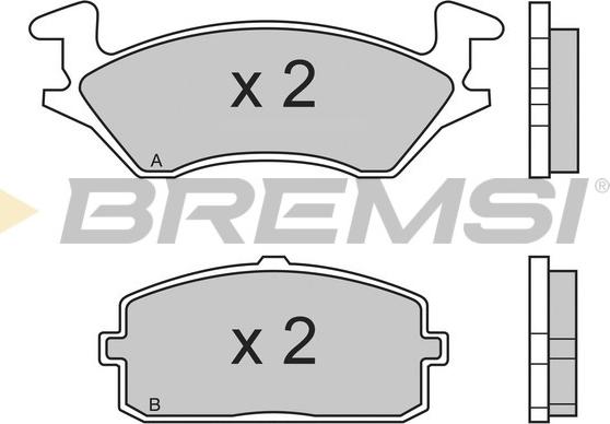 Bremsi BP2324 - Brake Pad Set, disc brake www.autospares.lv