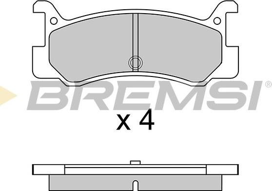 Bremsi BP2328 - Bremžu uzliku kompl., Disku bremzes autospares.lv