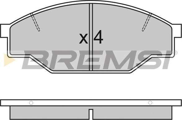 Bremsi BP2322 - Brake Pad Set, disc brake www.autospares.lv