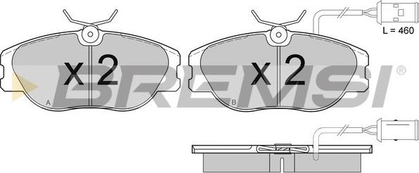 Bremsi BP2374 - Brake Pad Set, disc brake www.autospares.lv