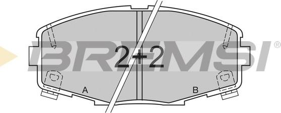 Bremsi BP2378 - Bremžu uzliku kompl., Disku bremzes autospares.lv