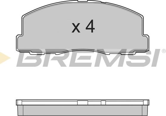 Bremsi BP2299 - Bremžu uzliku kompl., Disku bremzes autospares.lv