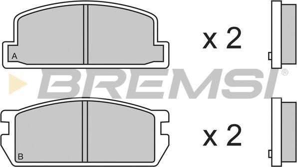 Bremsi BP2298 - Bremžu uzliku kompl., Disku bremzes autospares.lv