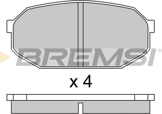 Bremsi BP2249 - Bremžu uzliku kompl., Disku bremzes autospares.lv