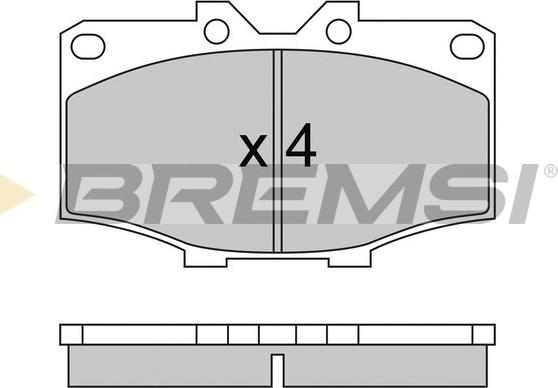 Bremsi BP2242 - Brake Pad Set, disc brake www.autospares.lv