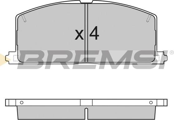 Bremsi BP2255 - Brake Pad Set, disc brake www.autospares.lv