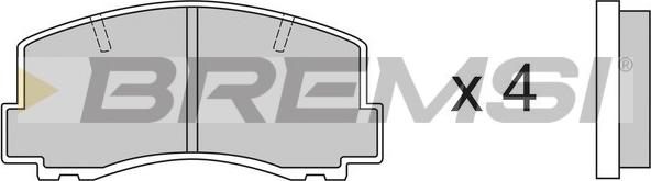 Bremsi BP2256 - Brake Pad Set, disc brake www.autospares.lv