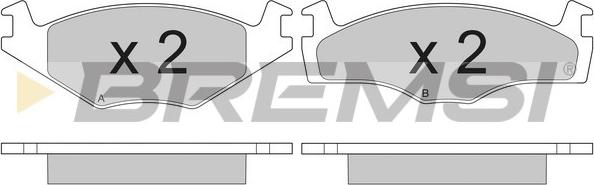 Bremsi BP2261 - Brake Pad Set, disc brake www.autospares.lv